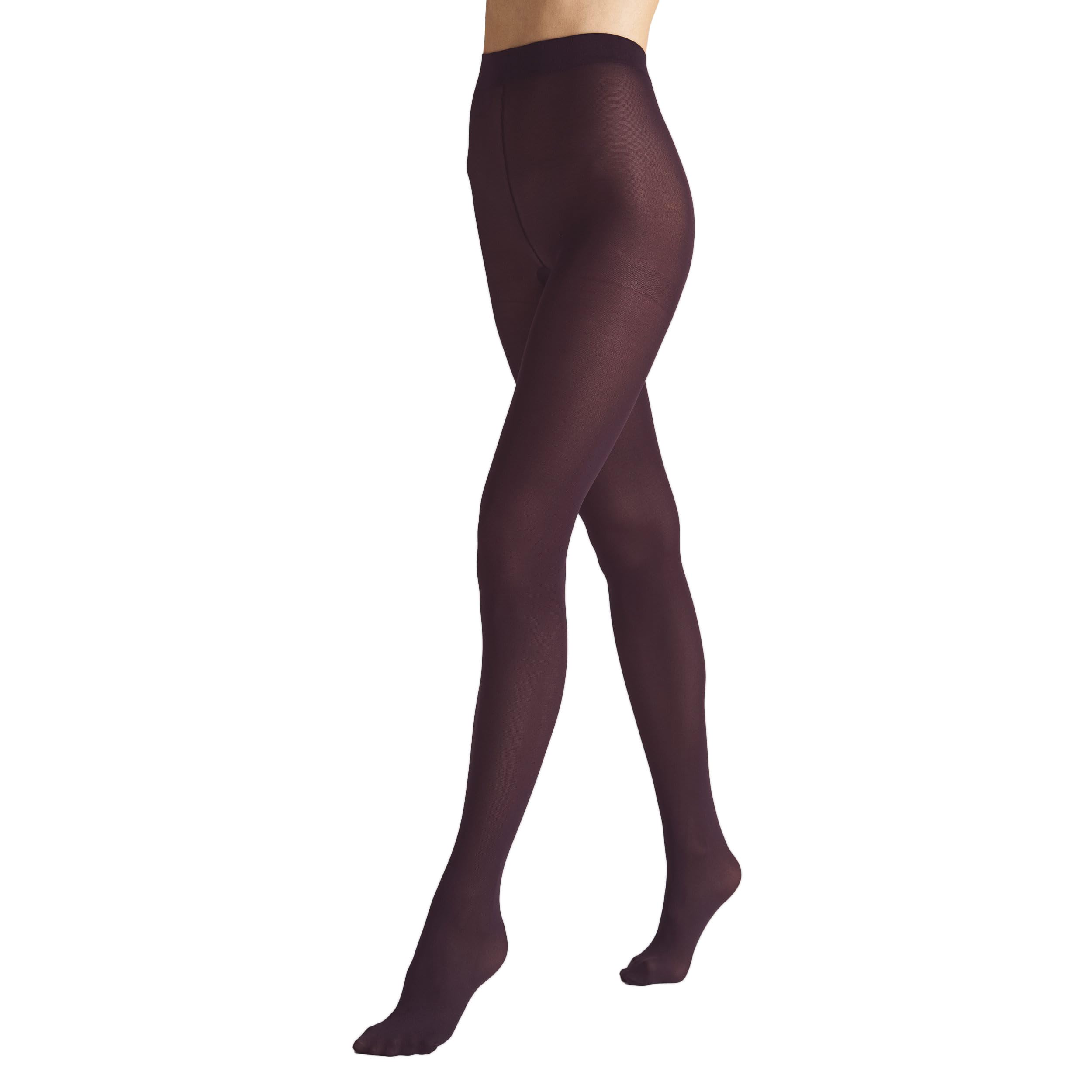 VENEZIANA NUOVA Satinelle 40 Denier Colourful Tights for Women, Microfibre, Matte Opaque, burgundy, XL