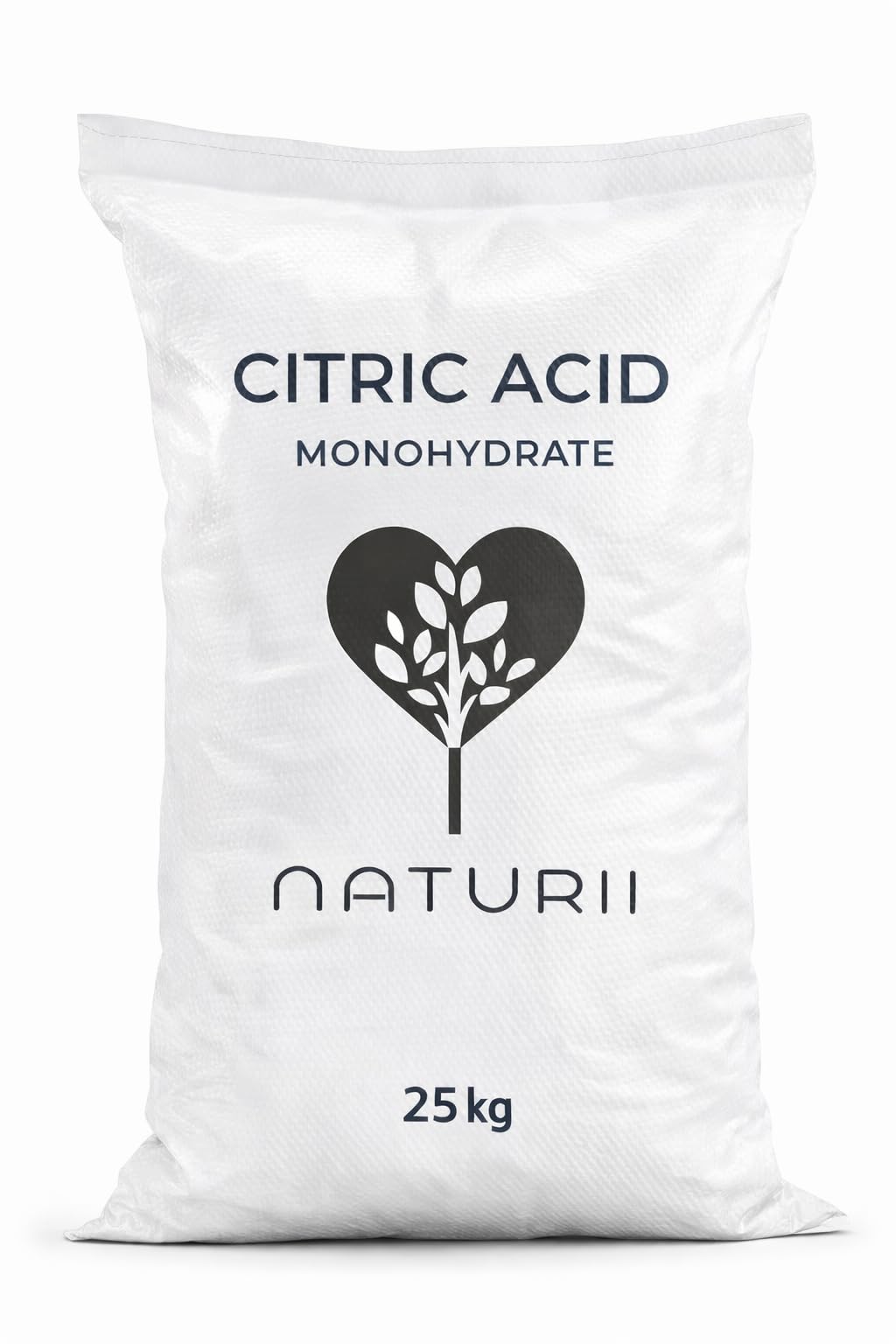 Naturii Acido Citrico Monoidrato E330 Grado Alimentare 25 kg Naturale ed Ecologico Multiuso per Pulizia e Anticalcare, Brillantante, Disincrostante, Decalcificante Additivo Alimentare e Uso Tecnico