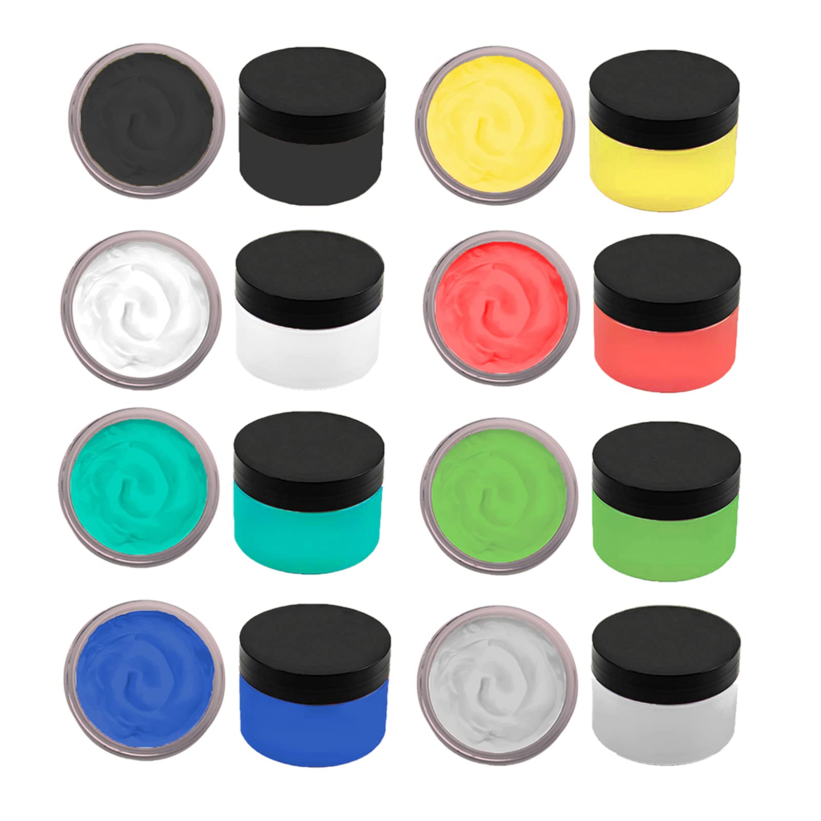 8 Colors Chalk Paste Paint Set, Fabric Silk Screen Printing Stencils Paste for Painting on Wood, Chalkboard, Home Decor Transfers Chalk Art Paste Supplies, Transfer Chalk Paste