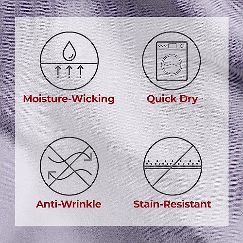 Image of Mellanni Split King Sheets Set - 5 PC Iconic Collection Bedding | Hotel Luxury, Extra Soft, Cooling Bed Sheets - Wrinkle, Fade, Stain Resistant (Split King, Lavender)