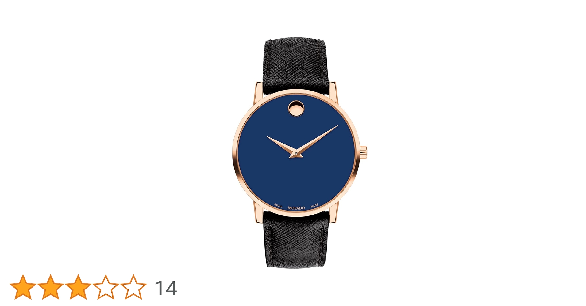 Movado Museum Classic Analog Blue Dial Men's Watch-607266 : Amazon