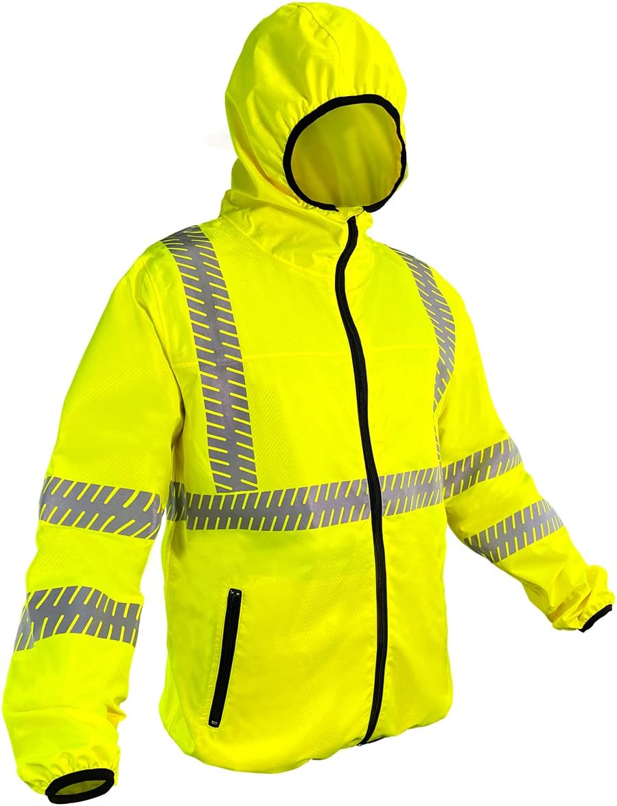 RJ300G Premium Lightweight Class 3 Rain Jacket with Ripstop