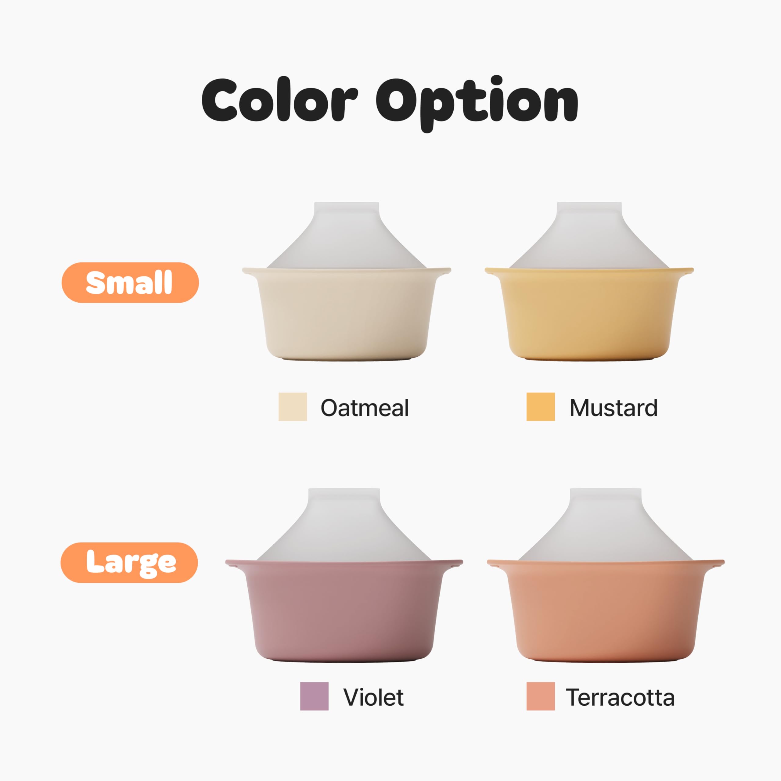 Vaporizador de silicona para microondas, fabricado en Corea, cuenco para preparar alimentos para bebés con tapa, olla de vapor para huevos y verduras, olla de cocina inspirada en Donabe japonés 8