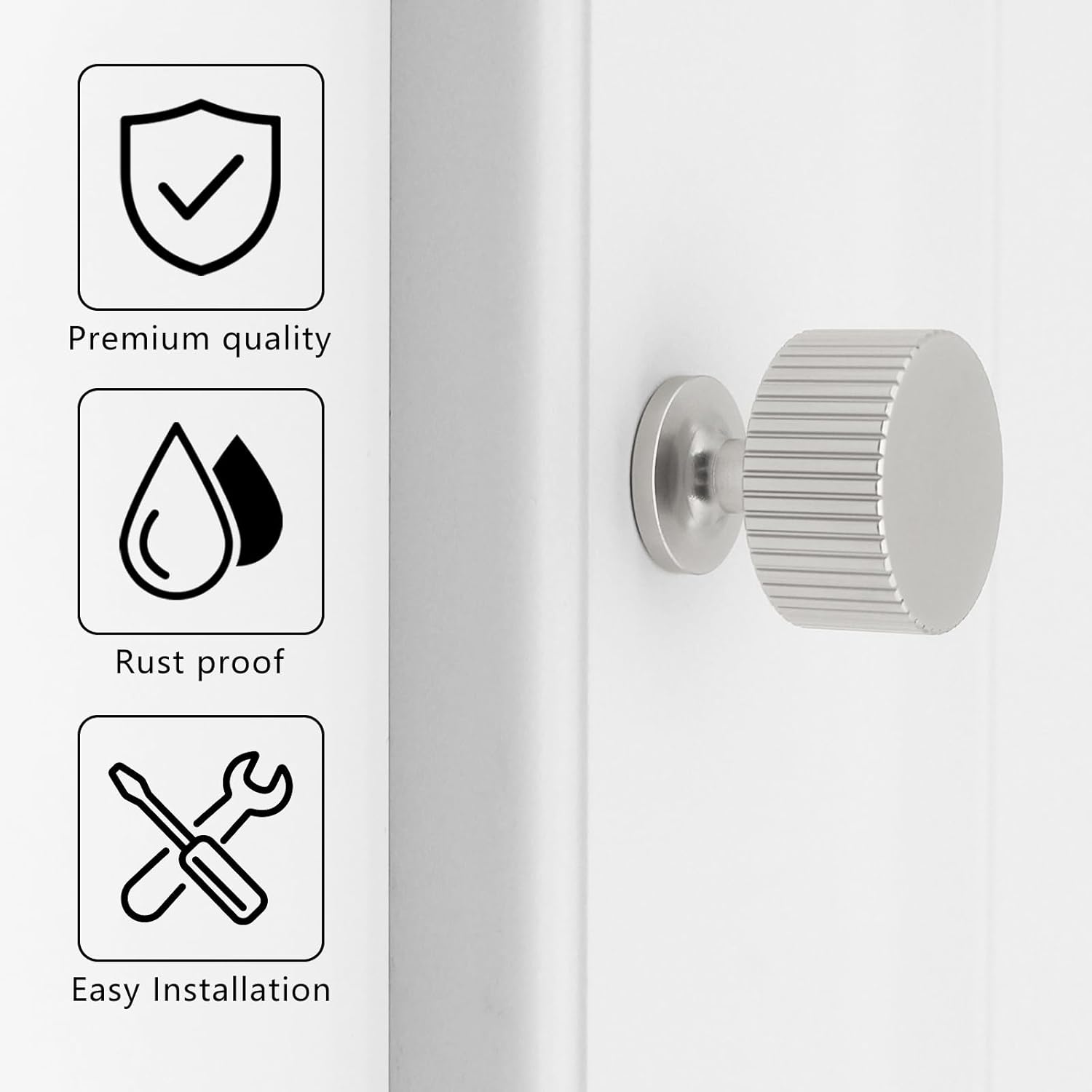 20 Pack Brushed Nickel Cabinet Knobs Dresser Knobs, Drawer knobs Kitchen Knobs for Cabinets and Drawers, Cabinet Knobs for Bathroom, Kitchen, Cupboard