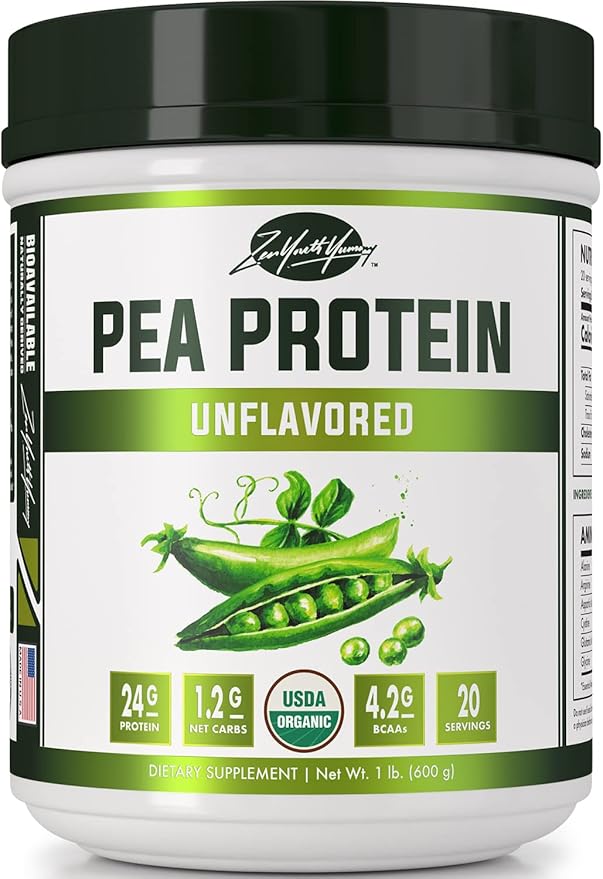 zyy Pure Organic Hydrolyzed Vegan Pea Protein Powder Easy