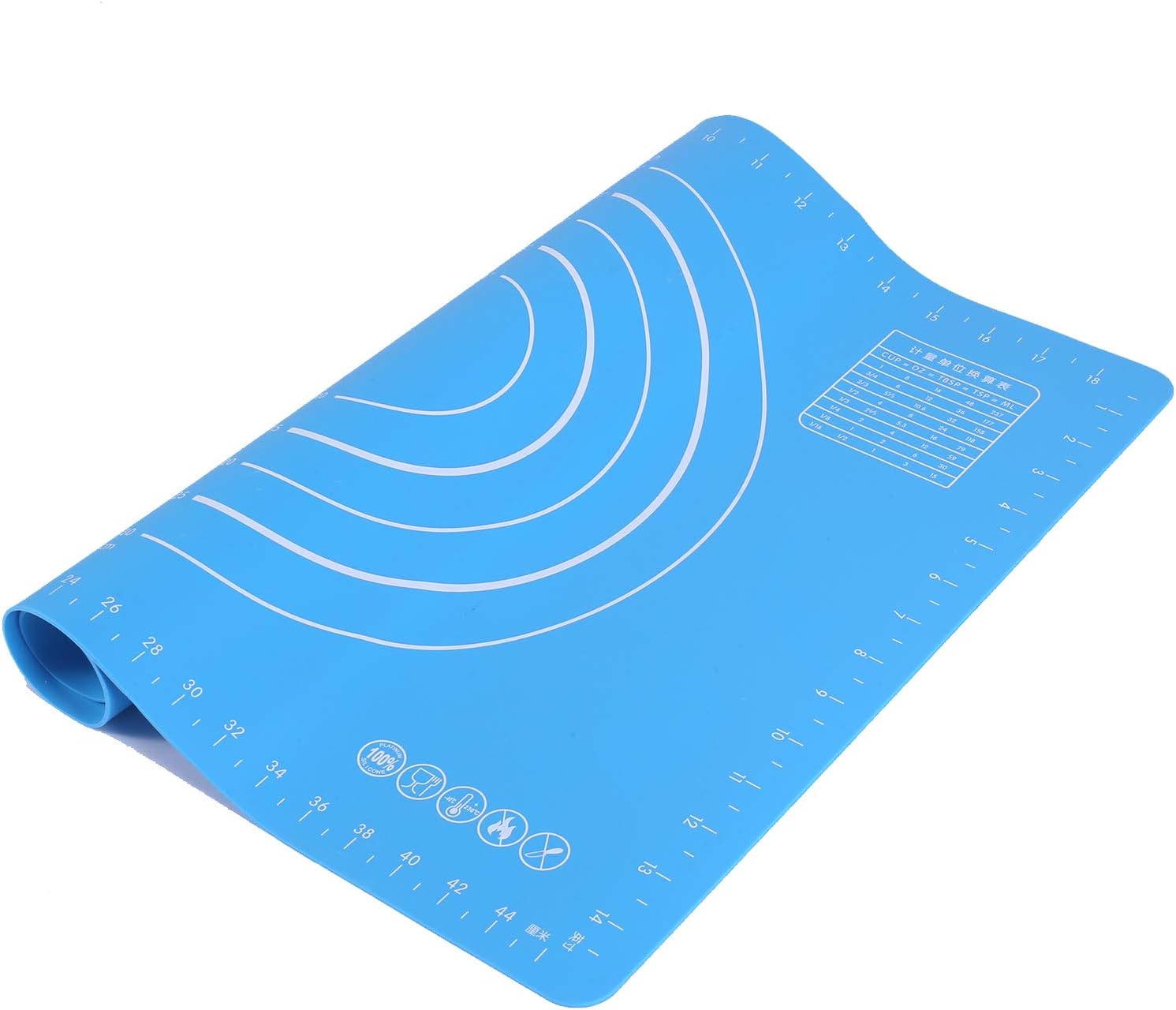Extra Thick Silicone Pastry Mat Non Slip with Measurement