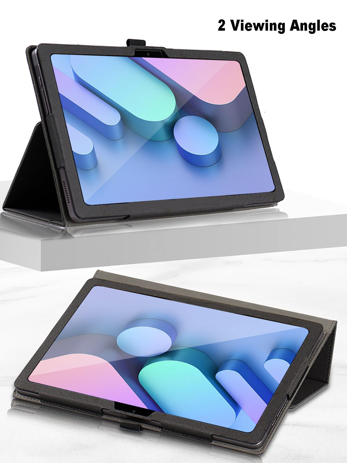 Custodia per Acer Iconia Tab V11-21M 10.9 Pollici, Cover Tablet Acer Iconia Tab V11-21M, Copertura Protettiva Pieghevole con Supporto per Matita e Cinturino da Polso, Protezione Completa. (Nero)