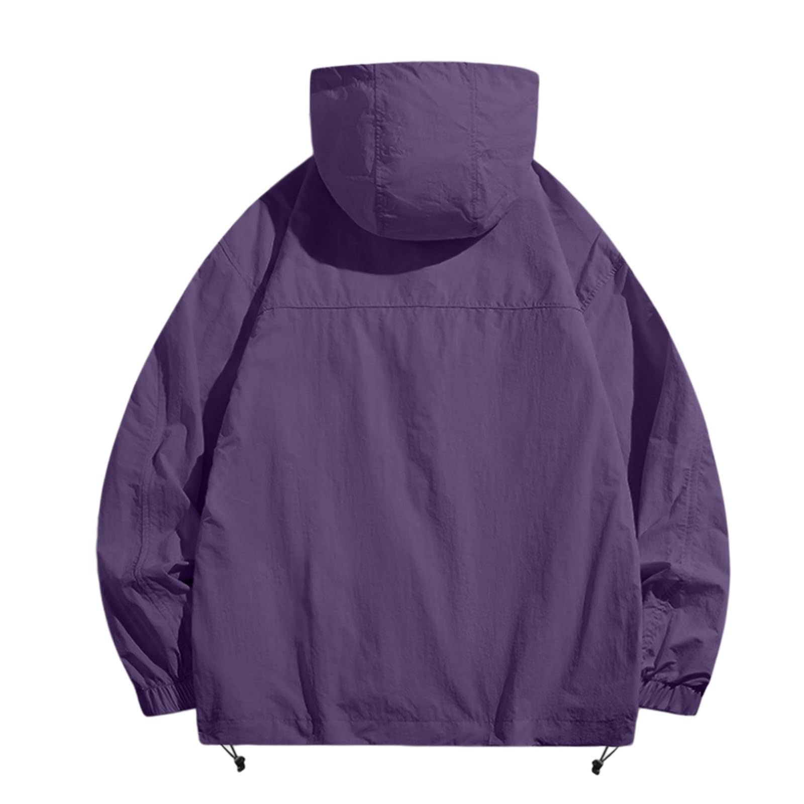 Chubasquero ligero para mujer, resistente al agua, transpirable, chaqueta de entretiempo con capucha, chubasquero plegable, chaqueta deportiva con capucha, chaqueta de trekking, chaqueta de senderismo