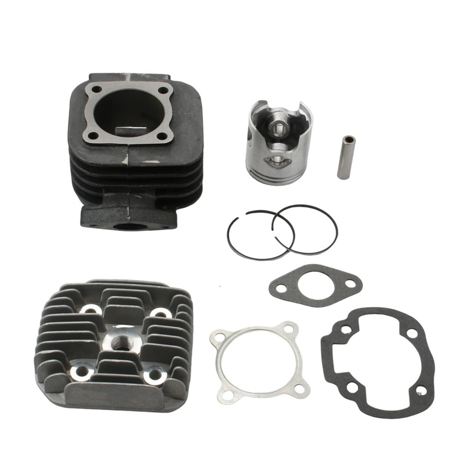 Skuter 70cc zestaw cylindrów Big Bore i głowica pasująca do Booster 50 Next One Rocket Spirit Track Stunt 50cc 47mm / 10mm 2T Zestaw cylindra do tuningu