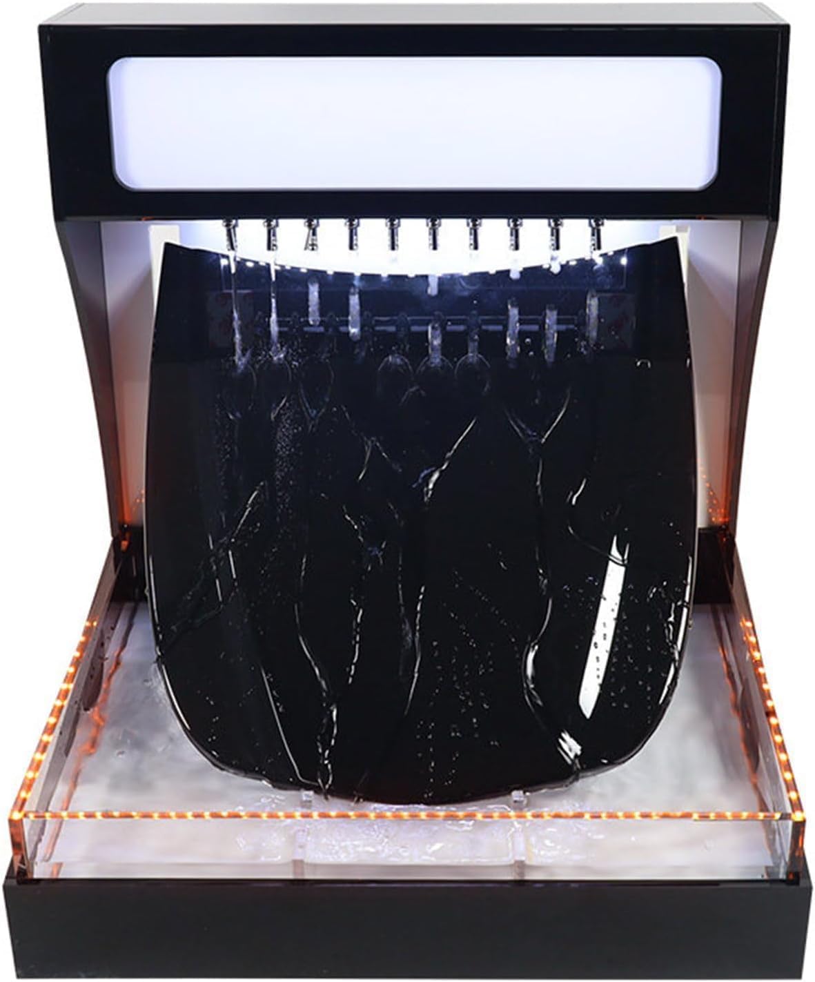 Hydrophobic Testing Machine, Film Water Repellent Performance Display, with Pump and Hood Model, LED Light, Stainless Steel Water Outlet,for Car Paint Films (White Light)