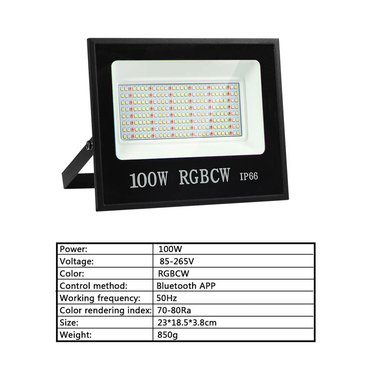 Esterno Tuya Smart Lighting Proiettore A LED 30W 50W 100W RGB Luce Esterna Controllo App Faretti da Esterno(100W RGBCW Smart)