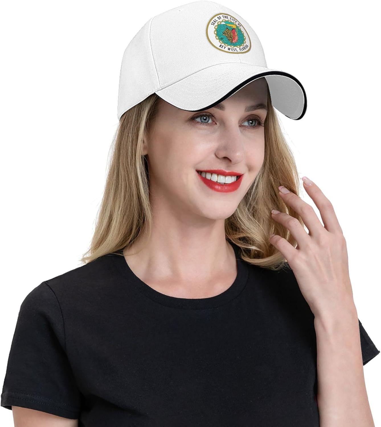 Seal of Key West, Florida Baseball Cap for Men Women Sun Hat Adjustable Trucker Caps Ball Cap