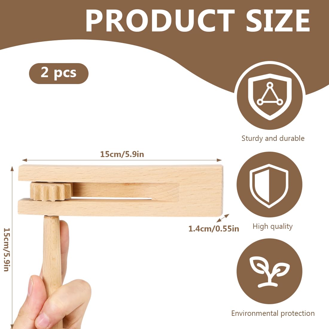 2 Raganelle Di Legno Per Fare Casino - Cricchetti Manuali Per Feste E Sport - Foto 2