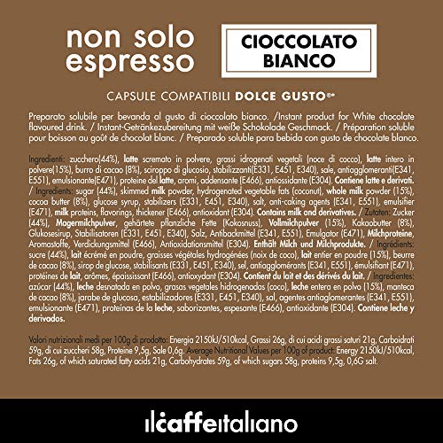 48 weiße Schokolade kapseln - Nescafè Dolce Gusto Kompatible kapseln - Il caffè italiano – Bild 3