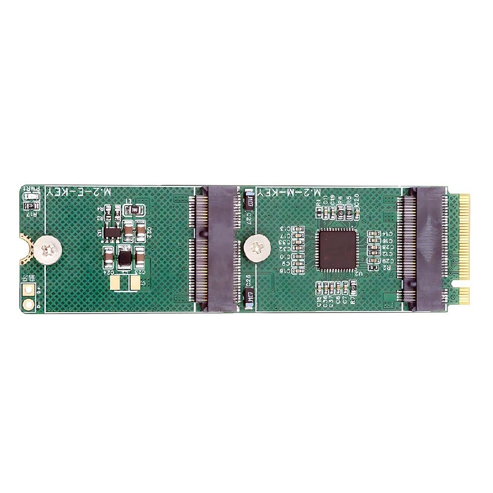 Adaptador M.2 NVME cablecc con puerto Daul para expansión de SSD M-Key y wifi E-Key 8