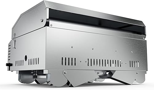 Miniatura 5 de Parrilla de barbacoa portátil de mesa, quemador de propano dual - Acero inoxidable