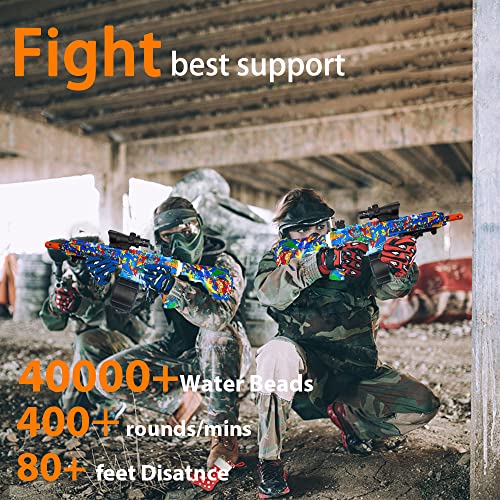 Electric Gel Ball Blaster, High Speed Automatic Splatter Ball Blaster With 40000 Water Beads And Goggles, Jiftok Rechargeable Splatter Ball Toys For Outdoor Activities Shooting Game Party Favors—Color #TOP3