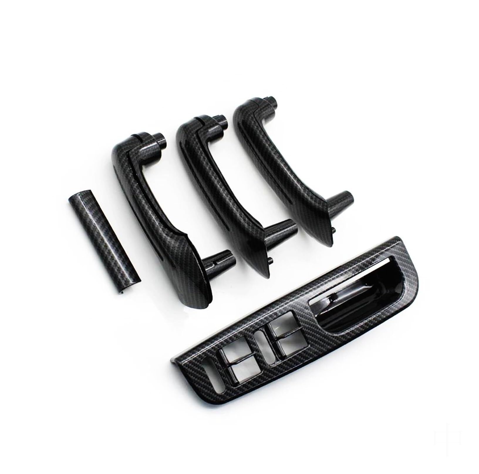 Sostituzione Maniglia Interna Portiera Set di 8 coperture per maniglie delle portiere in carbonio Per Per Bora Per Golf Per Jetta 1999-2004 con guida a sinistra