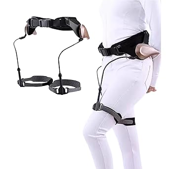 Wearable Exoskeleton Walking Device, Adjustable Waist and Leg Circumference Walking Assistance Devices, Walking Assistance Devices with Weak/Medium/Strong Three-Speed for Climb StepsLeft+Right
