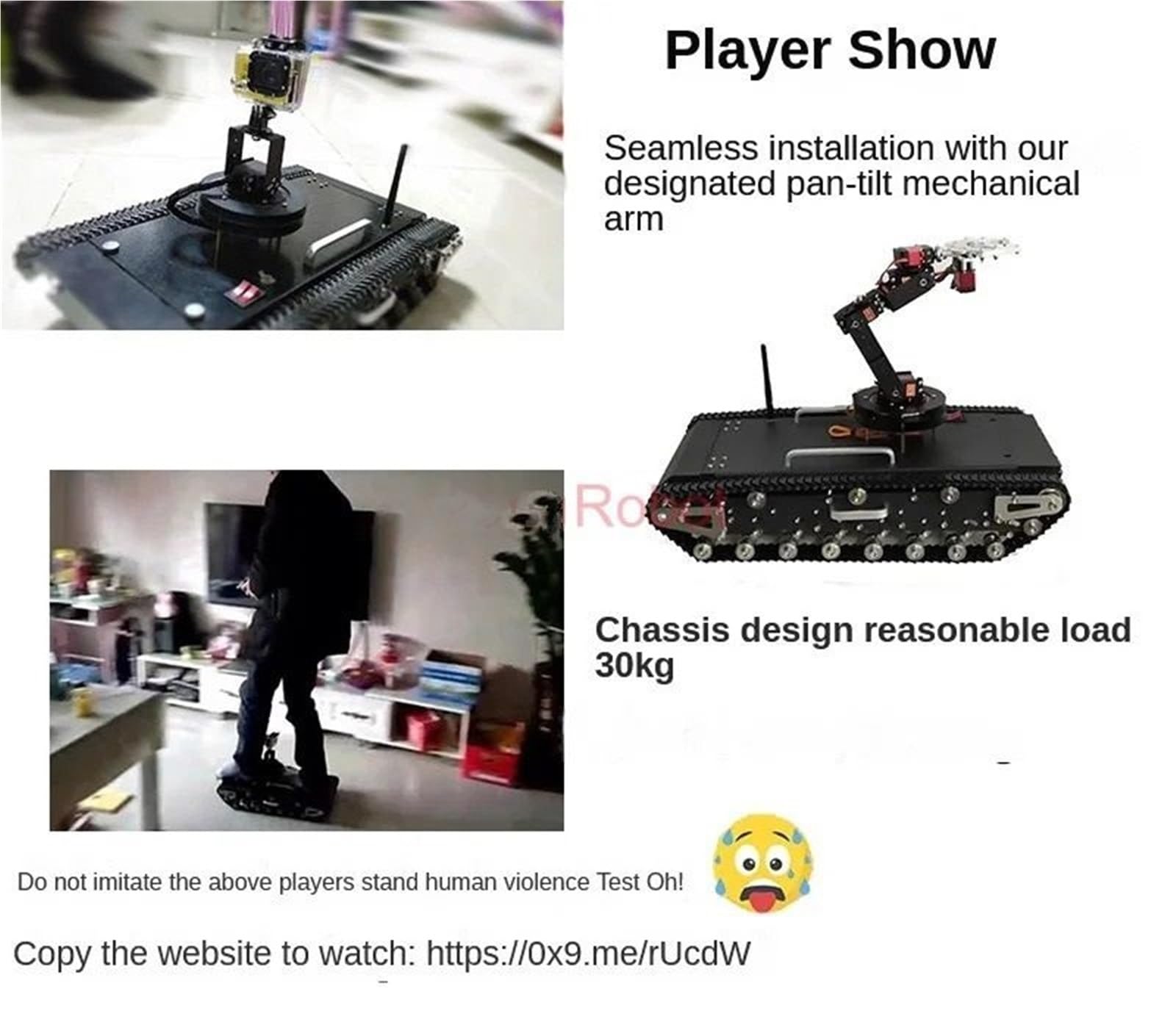 30KG obciążenie 2WD podwozie zbiornika ze stali nierdzewnej Robot gąsienicowy Off Road przekraczanie przeszkód RC inteligentny samochód z silnikiem prądu stałego o dużej mocy ROS(RED)