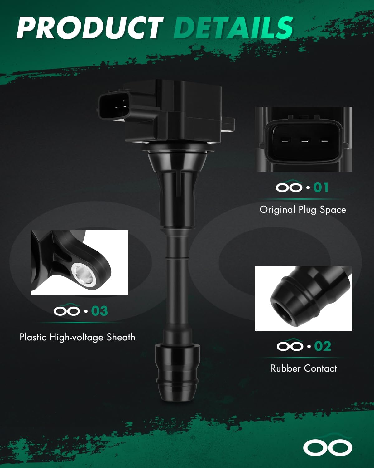 SCITOO 6 PCS UF560 ignition coil,for Isuzu Rodeo 3.5L 2004