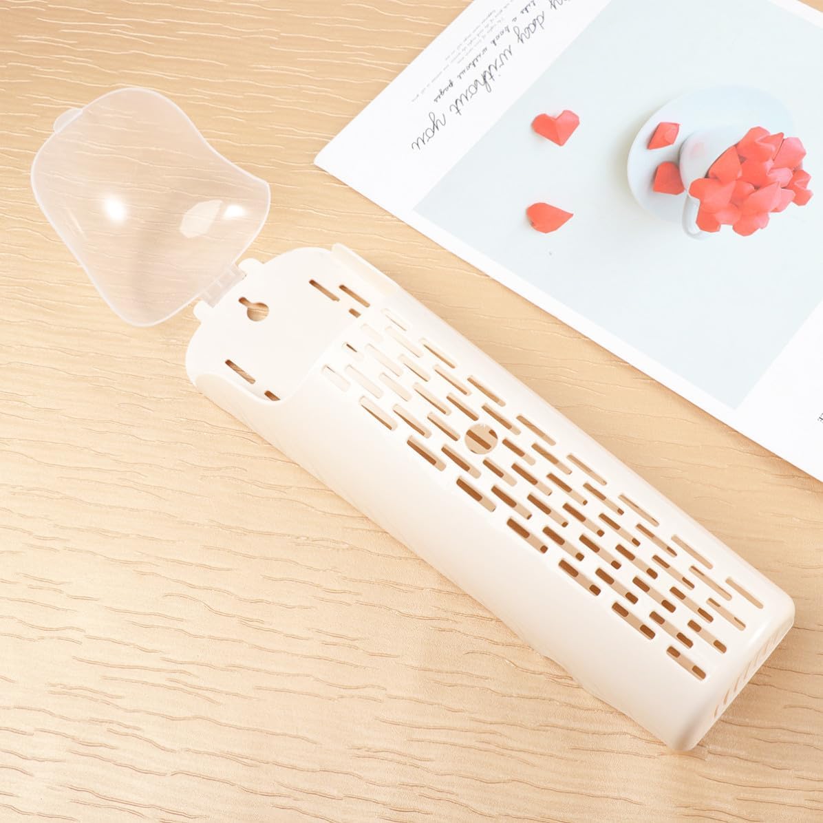 Plastic Utensil Organizer Chopsticks Holder with Drain Holes Wall Mounted