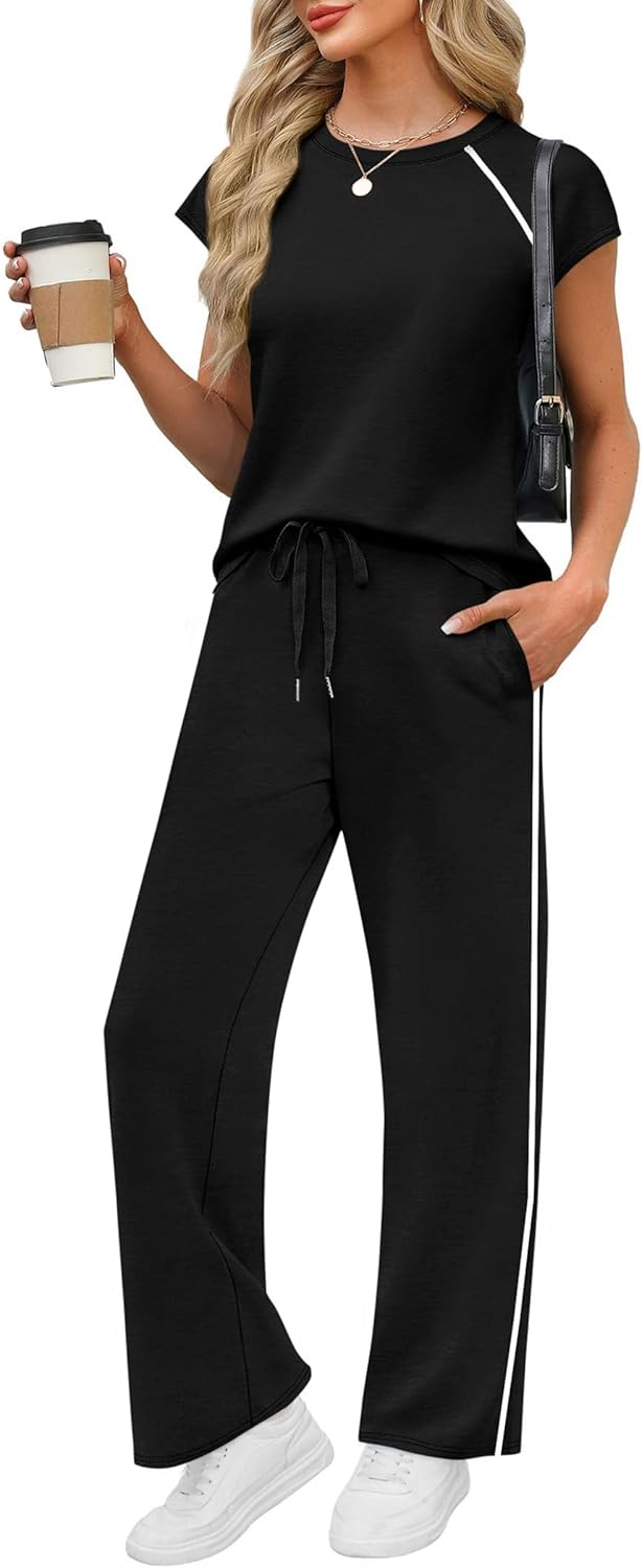 PRETTYGARDEN Women’s 2 Piece Lounge Sets 2026 Summer Cap