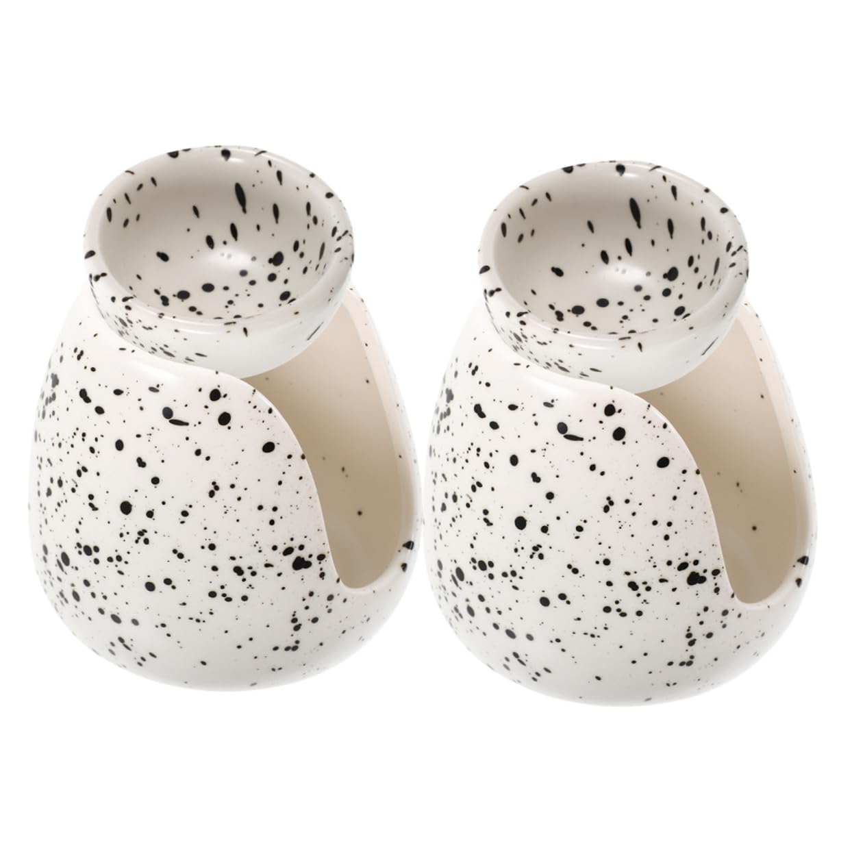 BESTYASH 2piezas Quemador de Aroma de Cerámica Quemador de Aceites Esenciales Hogar Calentador de Aromaterapia para Fiestas Navideñas Portavelas Decorativo