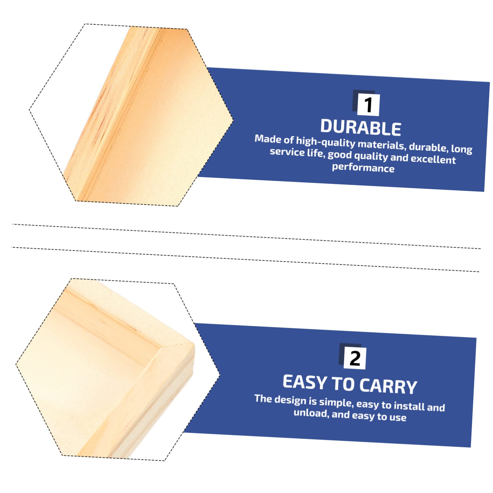 Alipis 4Pcs Puzzle Accessory Trays Unfinished Wood Sorting Trays for Block Puzzle Easy to Clean for Organizing Craft Projects