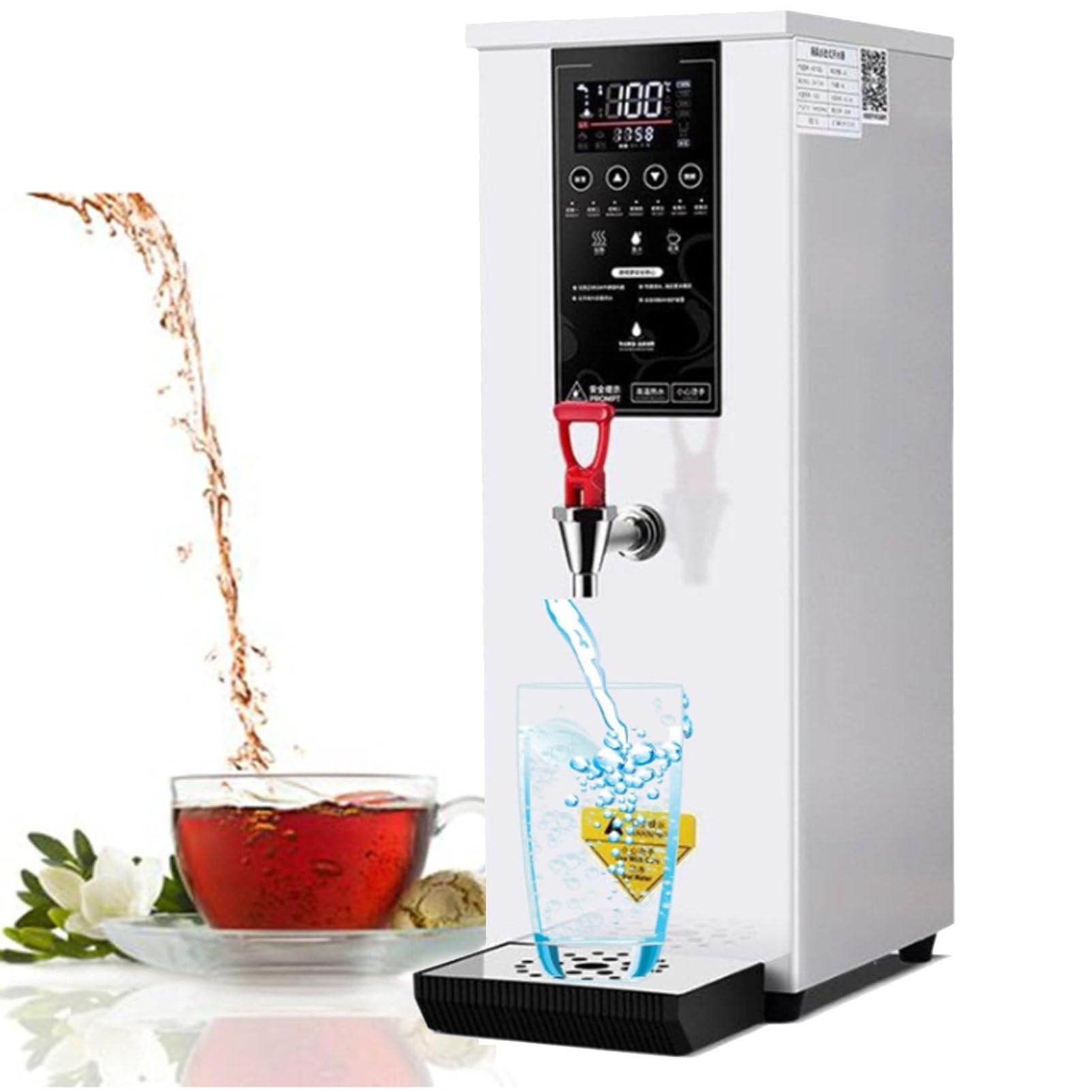 Dispensador de agua caliente eléctrico con control de temperatura de 86 a 212 °F