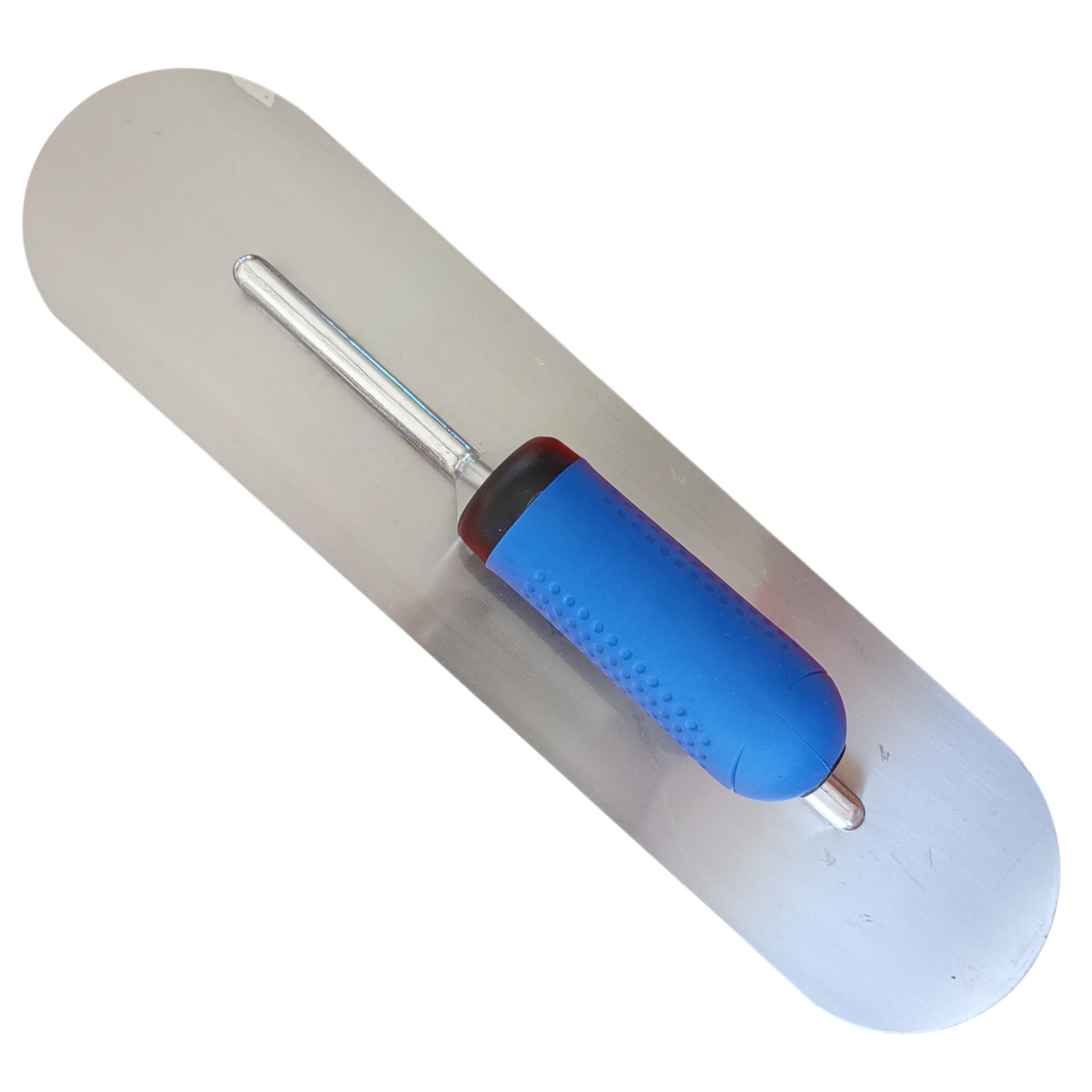 Llana Alisadora de Acero Inoxidable 40,6 cm – Mango Suave Antideslizante – Paleta, Fratasadora para Hormigón y Yeso, Herramienta Profesional de Construcción (40,6 x 10,2 cm)