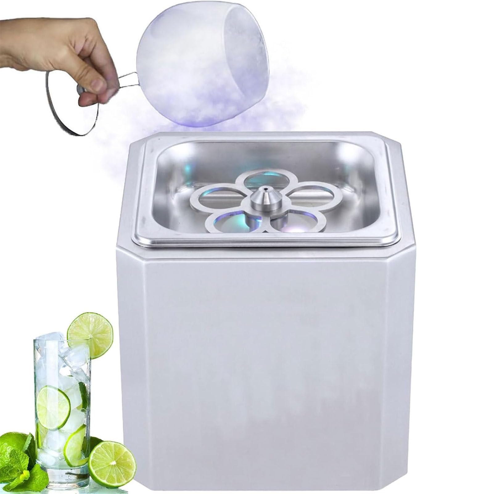 AYCDL Glass Froster, Instant Drink Chiller for Cocktail, Beer, Mixed Drinks, Glass Chiller for Bar, Restaurant, Kitchen with LED Light