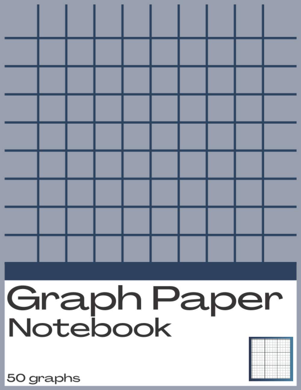 Graph Paper Notebook: 8.5 x 11 inches. High precision, 10 lines per cm. 50 Graphs. 100 Pages.