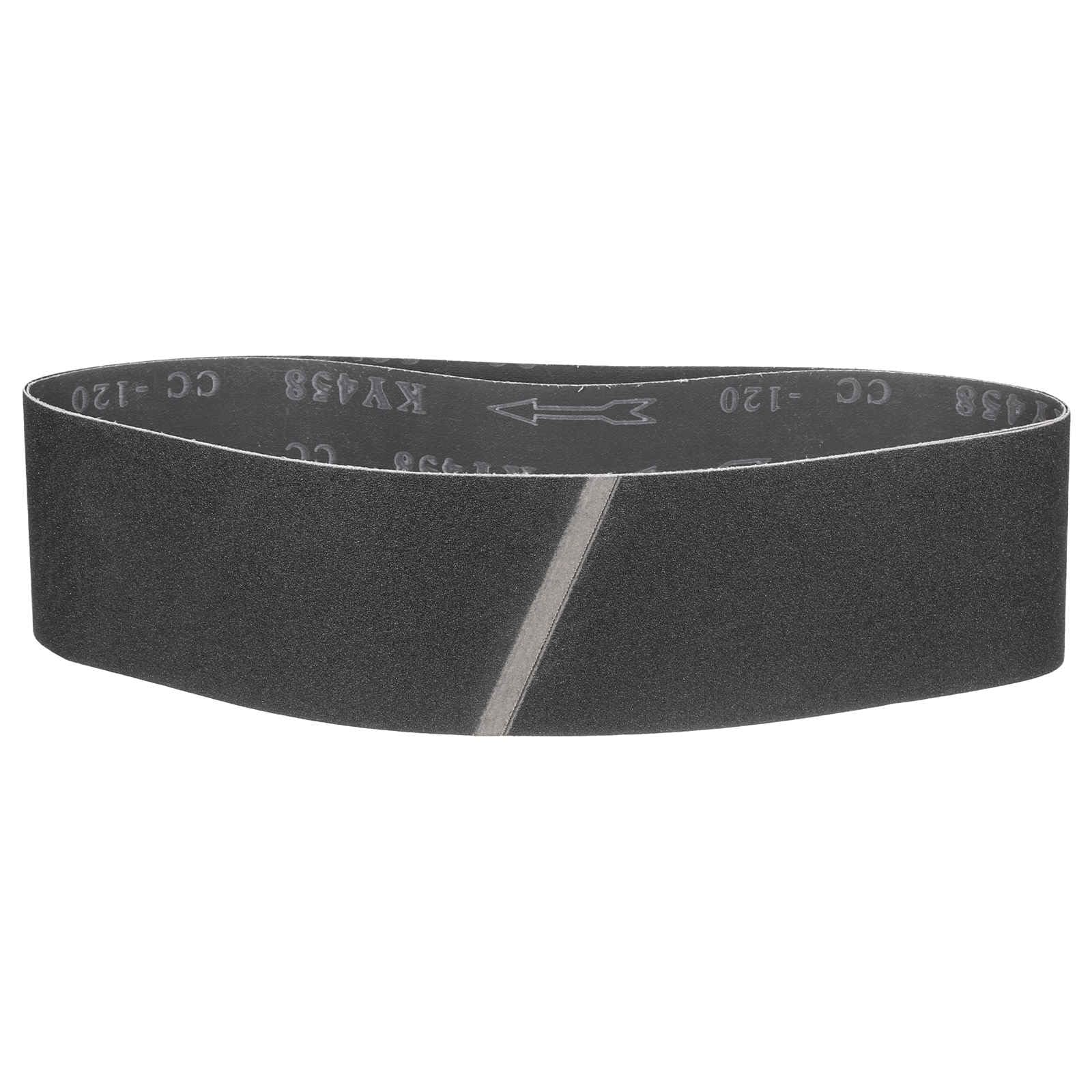 CoCud 152mm x 1220mm Sanding Belt, 2 Pcs 120 Grit Silicon Carbide Knife Sharpener Belts Work Sharpening for Belt Sander Knife Carving Tool Metal Working