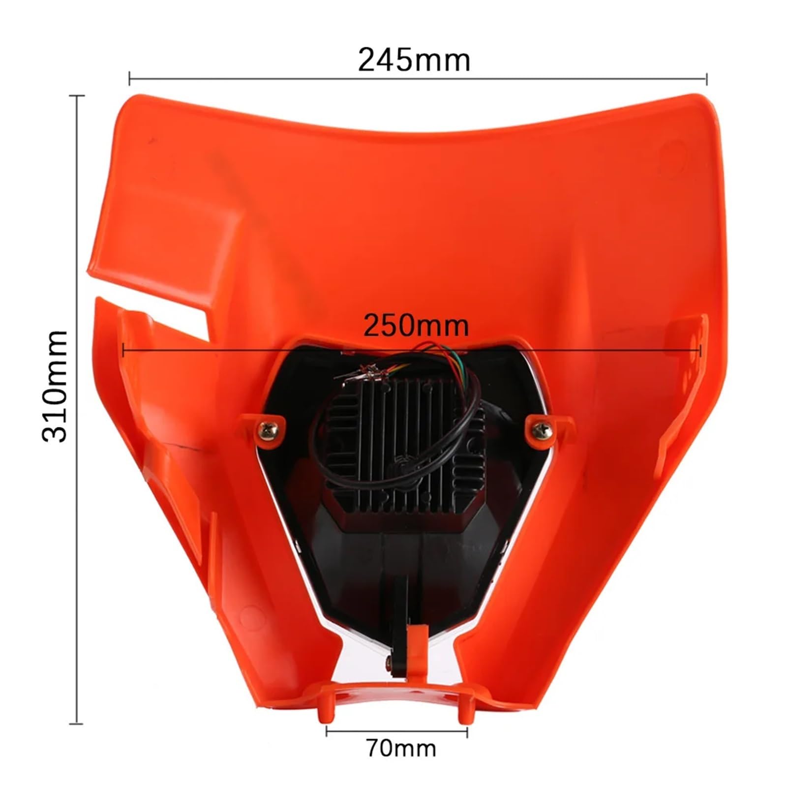 LOTFI Faro LED for motocicleta, linterna for cabeza compatible con KTM EXC EXCF SX SXF XC XCF XCW XCFW 530 450 350 300 250 150 125 (Size : A White)