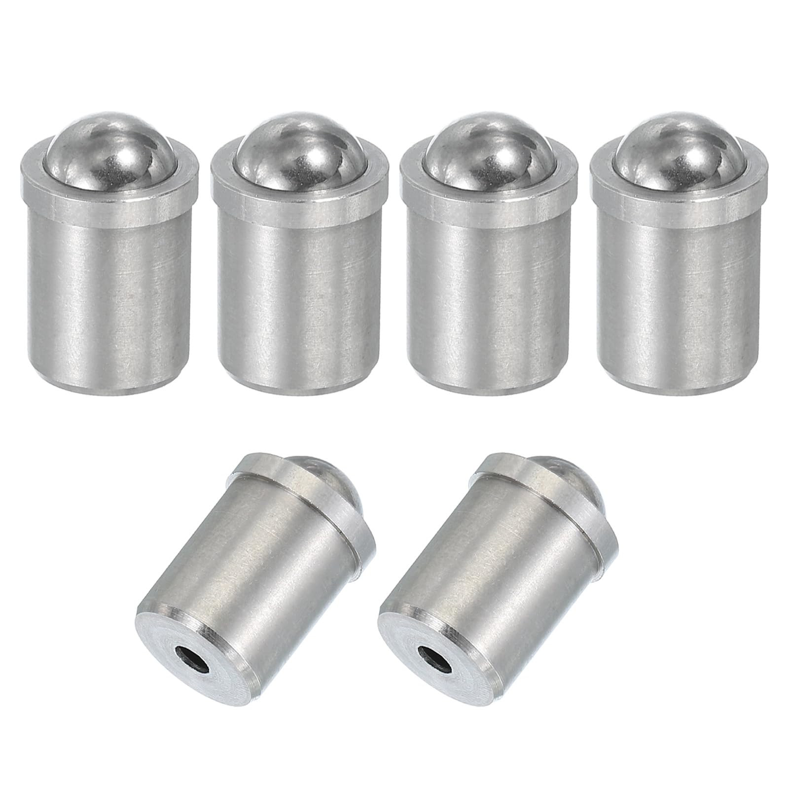 PATIKIL 6 Pcs Ball Plungers 304 Stainless Steel Ball Point Spring Plungers Cabinet Ball Catch Latch Catcher for Door Closet Drawer (12x16mm)