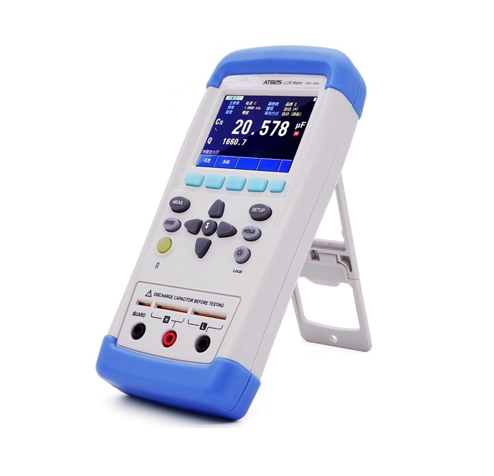 Miernik LCR, Cyfrowy miernik LCR 10Hz-100kHz RZECZYWISTY KOLOROWY WYŚWIETLACZ LCD EKRAN DOTYKOWY + PRZYCISK CYFROWY MOSTOWY MIERNIK