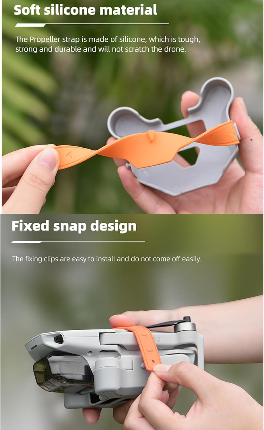 Propeller Holder for DJI Mini 2 SE /2/ MINI 4K / Mavic Mini/SE Drone Propellers Stabilizer Fixator Blades Props Protector Camera Drones Quadcopter Accessoires (Orange)