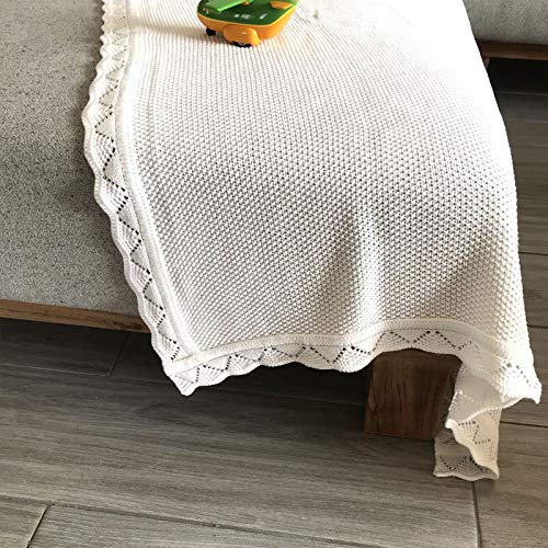 YOYI YOYI Cotton Baby Blanket Waffle Knit Toddler Blankets