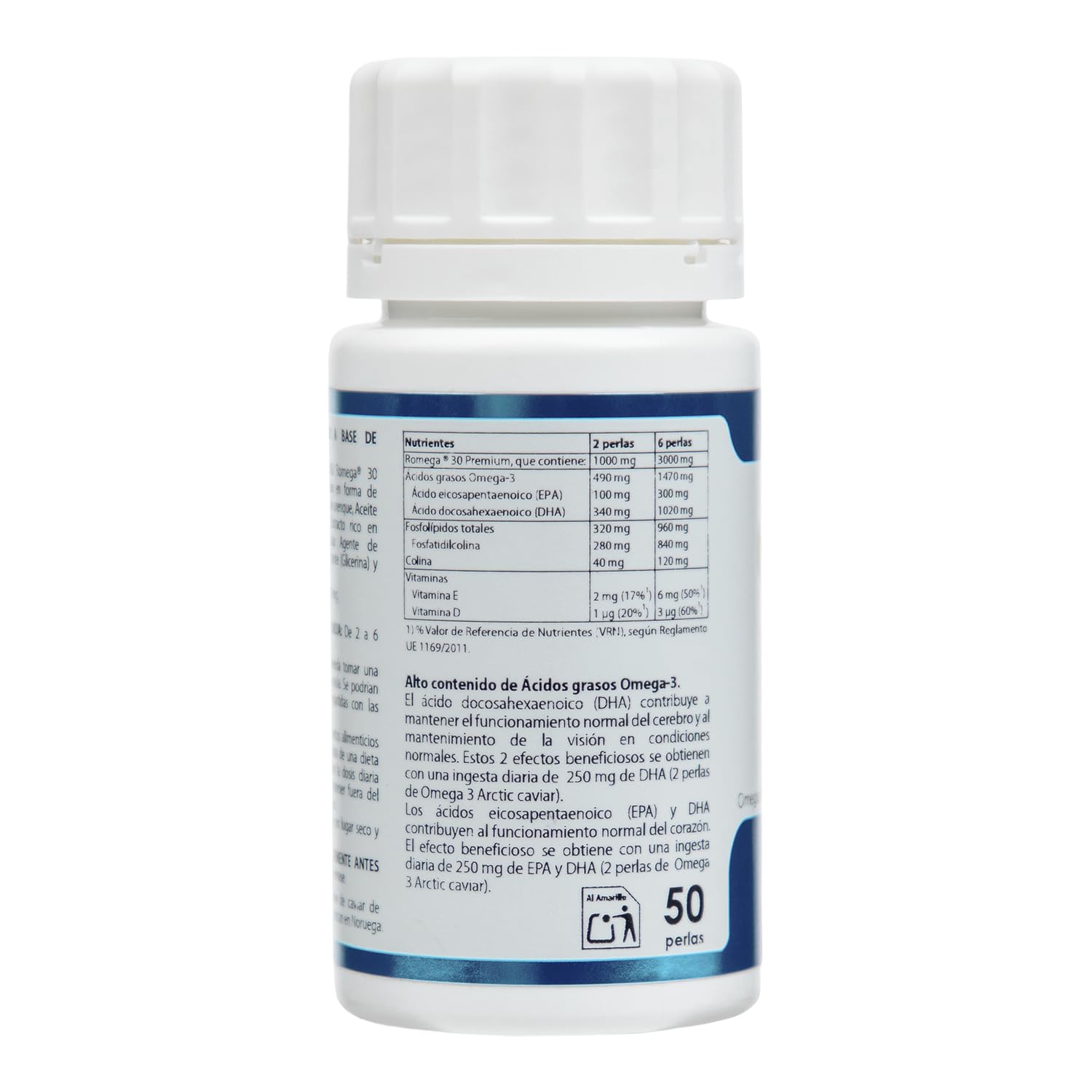 Omega 3 Arctic Caviar de Equisalud, 50 perlas
