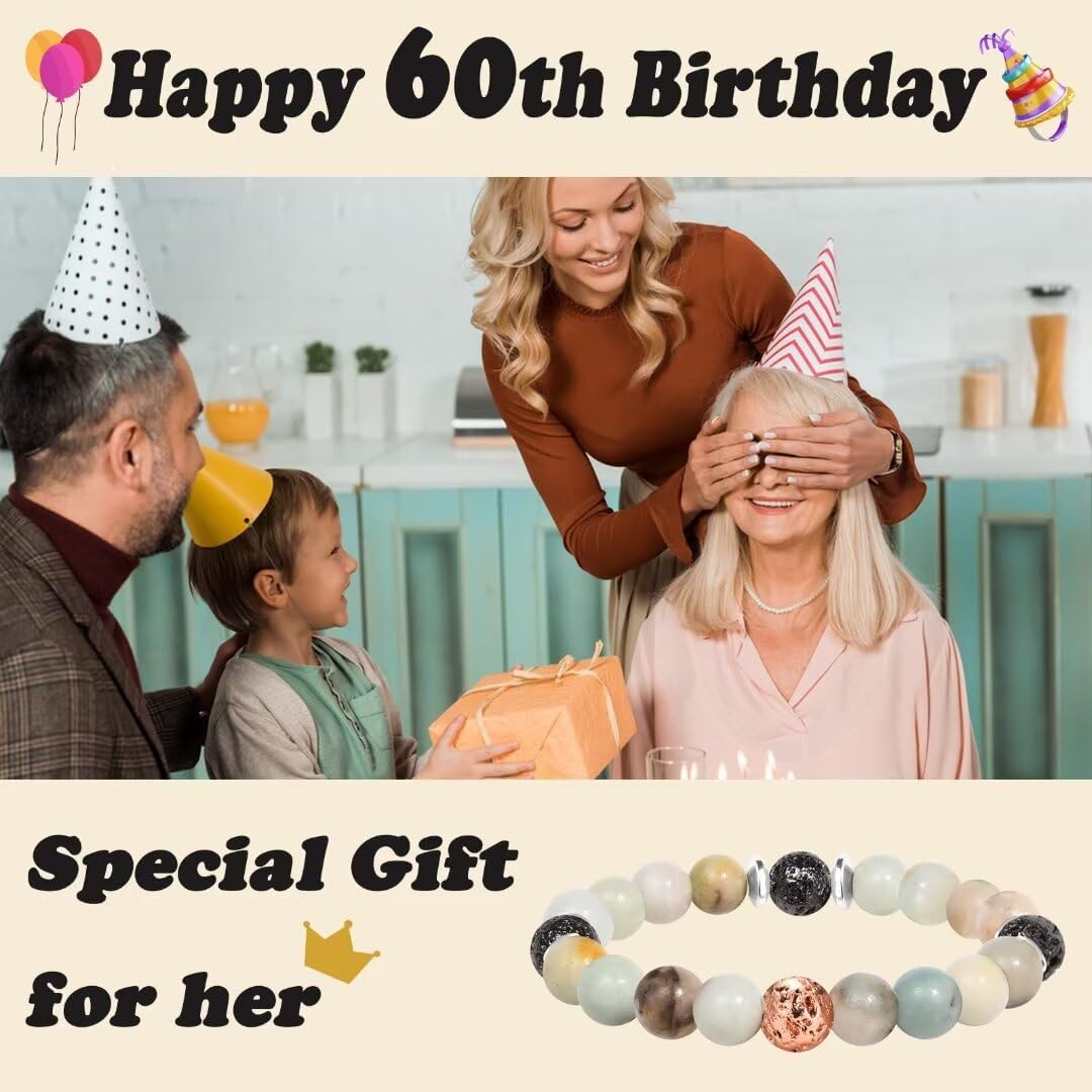 30th/40th/50th/60th/70th/21st/80th/90th Birthday Gifts for Women, Unique Gifts for Woman Bead Bracelet for Mom, Aunt, Wife, Grandma, Sisters, Friends - Image 2