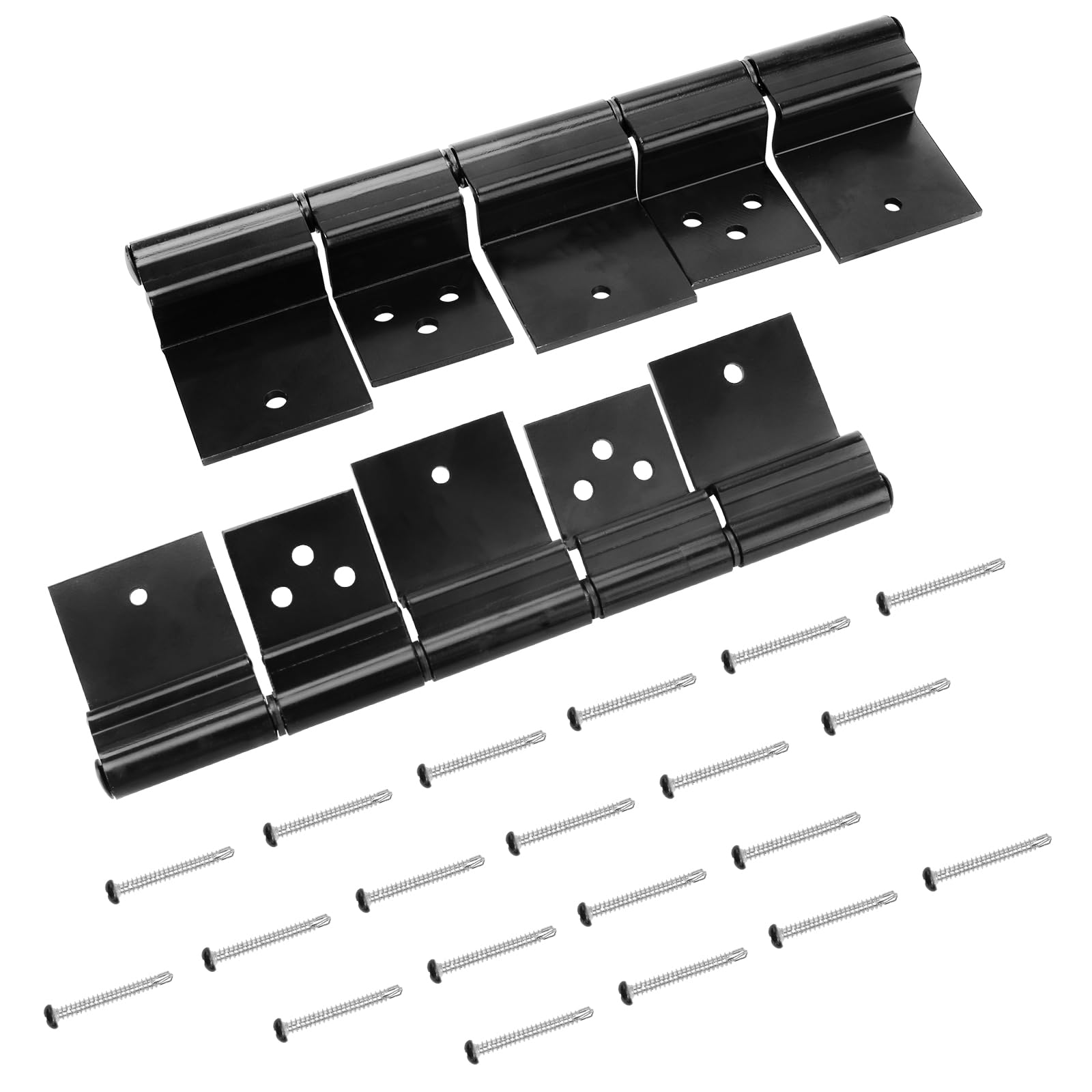 2 Pack RV Entry Door Hinge Kit, 5 Leaf RV Entry Door Friction Hinge Kit fit for 5th Wheel, Travel Trailer, Motorhome, Camper Friction Door Hinges