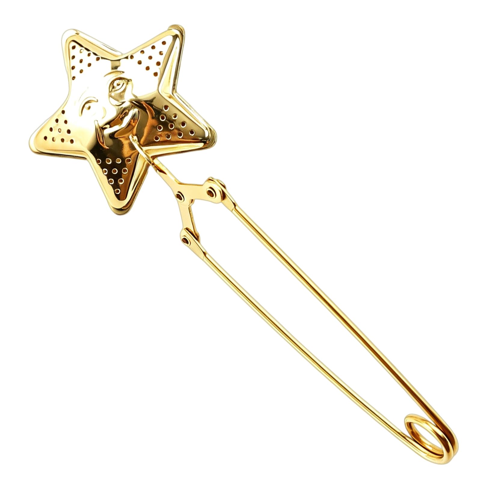 Btgghytr Stylish Gold Plated Tea Ball Infuser with Fine Meshes Design Stainless Steel Tea Strainer for Great Brewing Stainless Steel Infuser