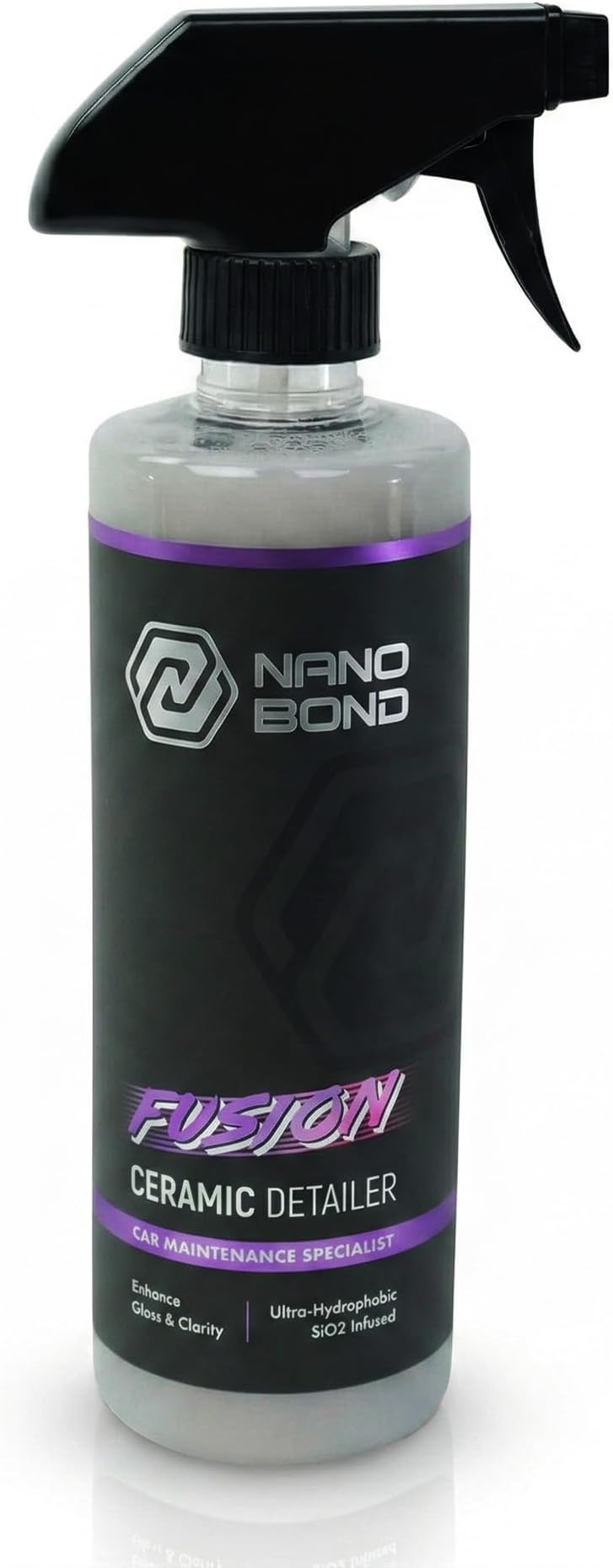 Fusion Ceramic Coating Detailer - Ceramic Spray Wax - Hydrophobic Top Coat (16oz)