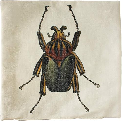 Corner Home & Garden Funda de cojín de poliéster fabricada en México con cremallera, accesorio decorativo para decoración del hogar, 1 pieza,