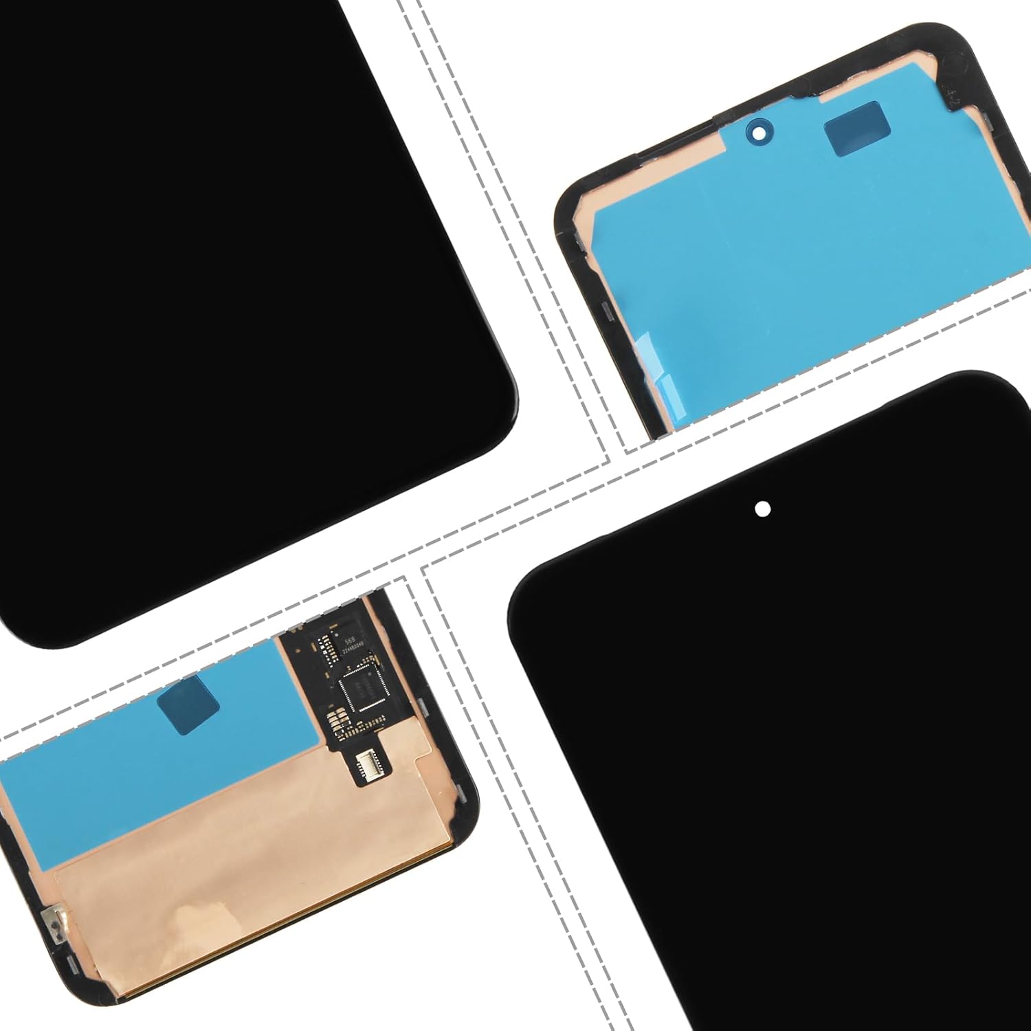 OLED Screen Replacement for Google Pixel 8 Pro LCD Pantalla for Google Pixel 8 Pro Display GC3VE G1MNW Touch Screen Assembly with Repair Tools (Black with Frame)