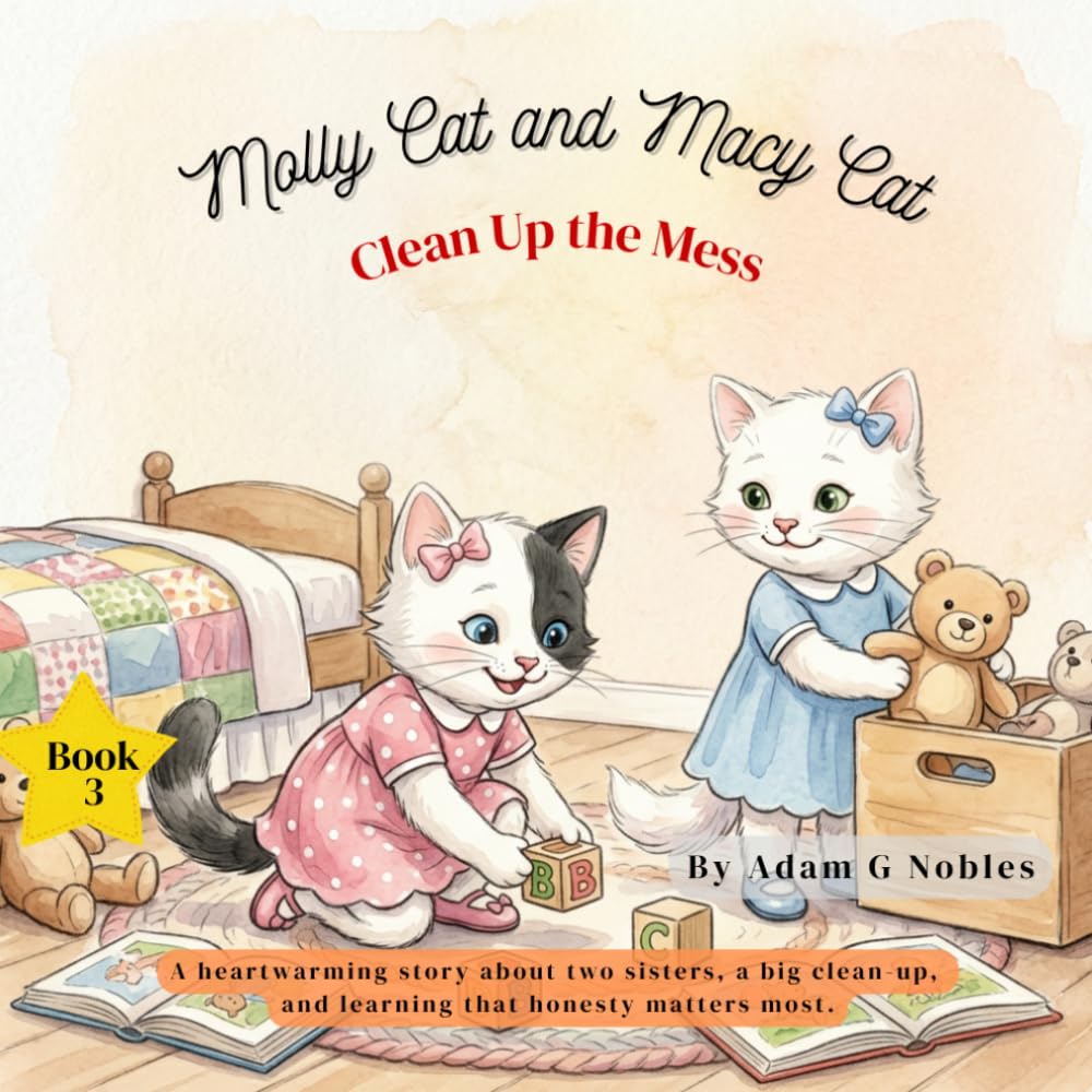 Molly Cat and Macy Cat Clean Up the Mess