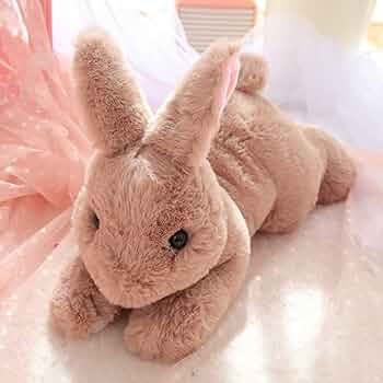 中古美品 タグ無し 2点 ほわほわ うさぎ 寝そべりぬいぐるみ マスコット cu-f0327.jpg