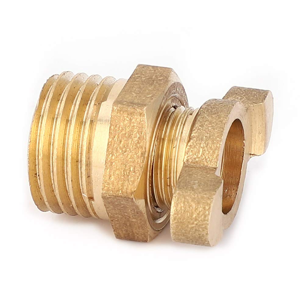 Jelquix Brass G1/4 Water Drain Valve, 5Pcs Replacement Kits, Compact Drain Valve with Direct Connection, Ideal for Air Compressor Draining