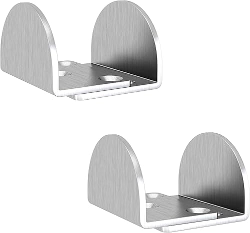 Miniatura 1 de JUBEST Guía de piso de puerta corrediza de granero, guía inferior de puerta corredera montada en el suelo, en forma de U, guía de puerta de granero